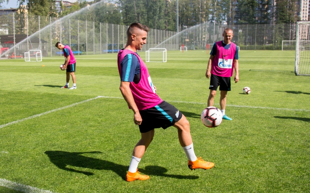 Тренировка «Зенита» перед матчем с «Енисеем»