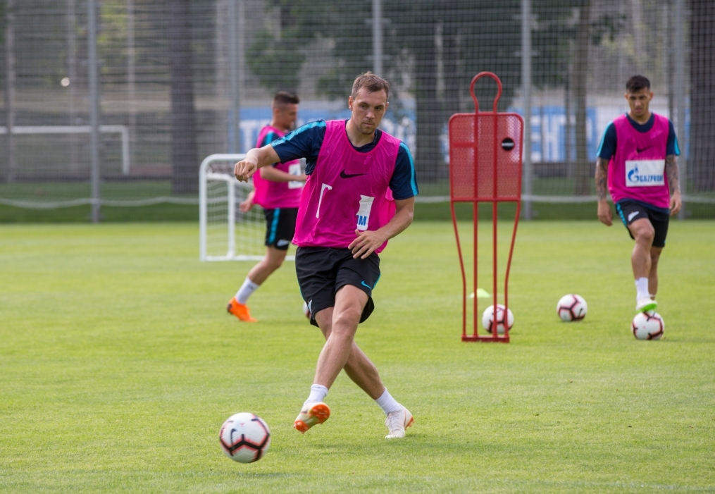 Тренировка «Зенита» перед матчем с «Енисеем»