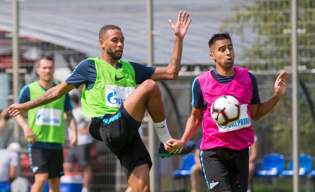 Тренировка «Зенита» перед матчем с «Енисеем»