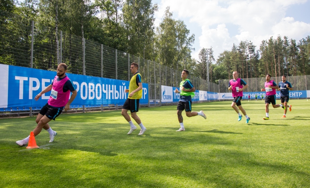 Тренировка «Зенита» перед матчем с «Енисеем»