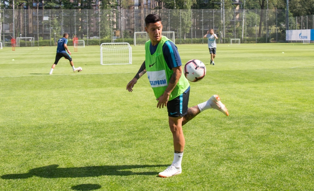 Тренировка «Зенита» перед матчем с «Енисеем»