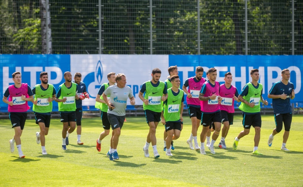 Тренировка «Зенита» перед матчем с «Енисеем»