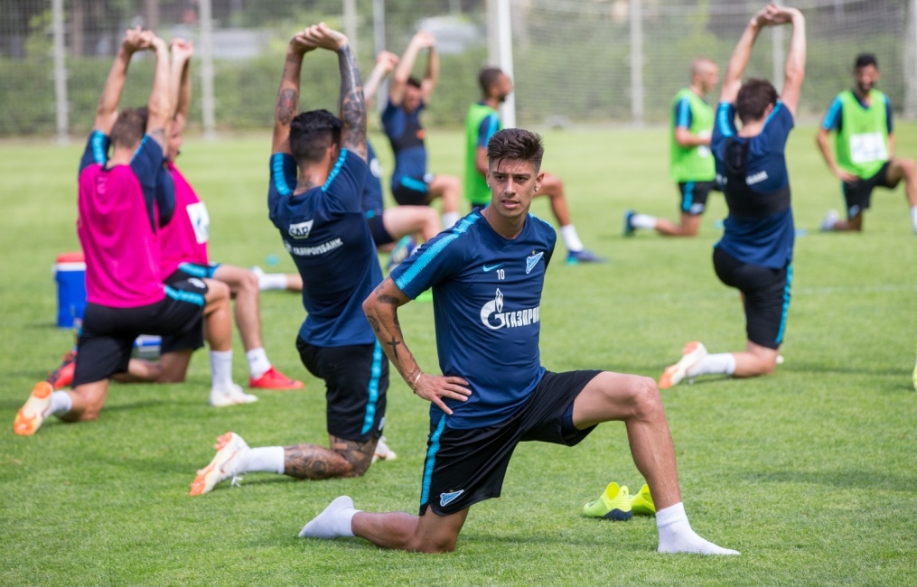 Тренировка «Зенита» перед матчем с «Енисеем»