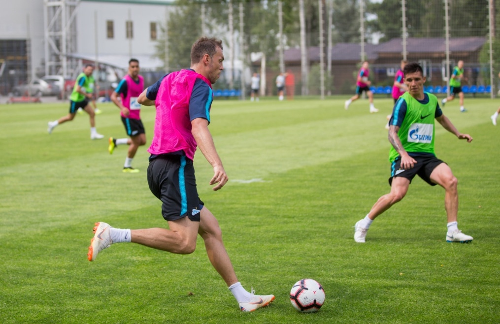Тренировка «Зенита» перед матчем с «Енисеем»