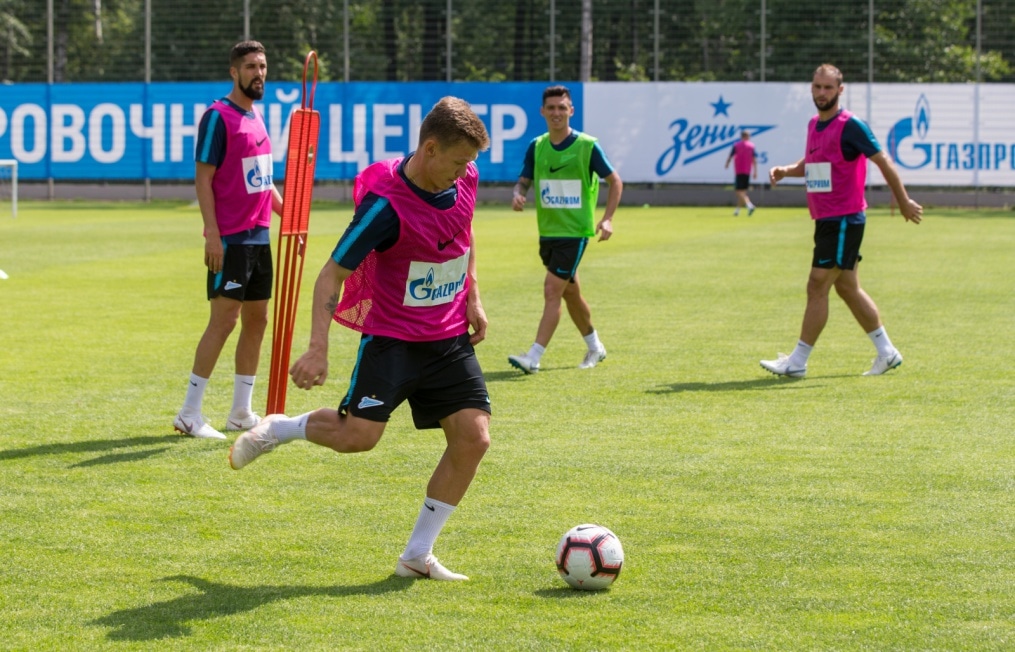 Тренировка «Зенита» перед матчем с «Енисеем»