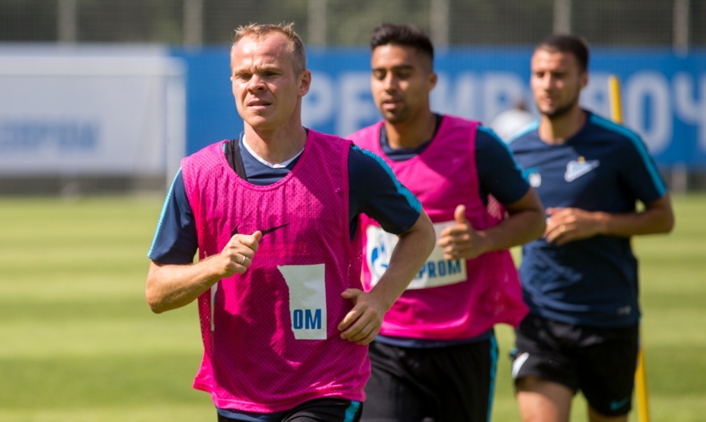 Тренировка «Зенита» перед матчем с «Енисеем»