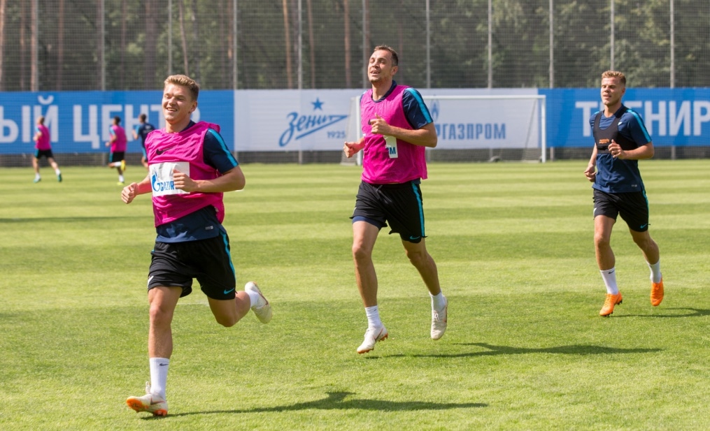 Тренировка «Зенита» перед матчем с «Енисеем»