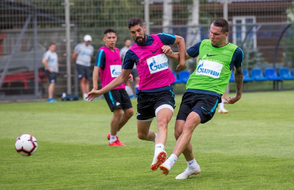 Тренировка «Зенита» перед матчем с «Енисеем»