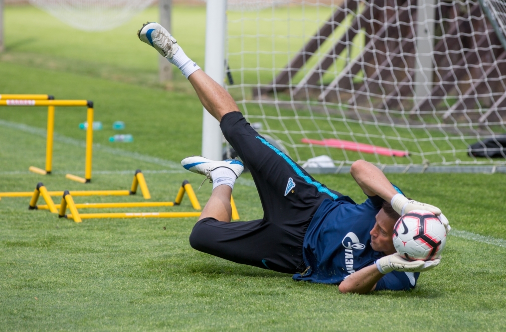 Тренировка «Зенита» перед матчем с «Енисеем»