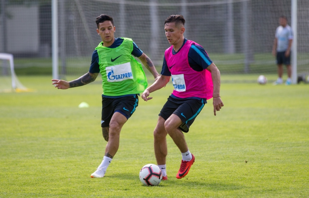 Тренировка «Зенита» перед матчем с «Енисеем»