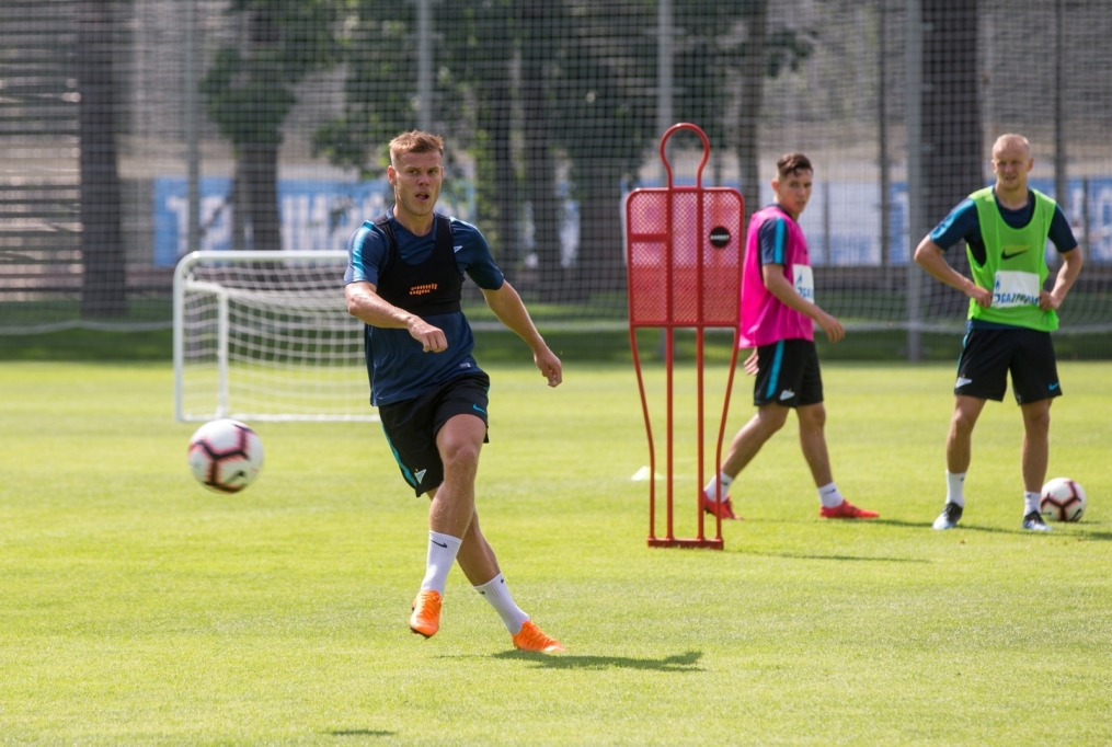 Тренировка «Зенита» перед матчем с «Енисеем»
