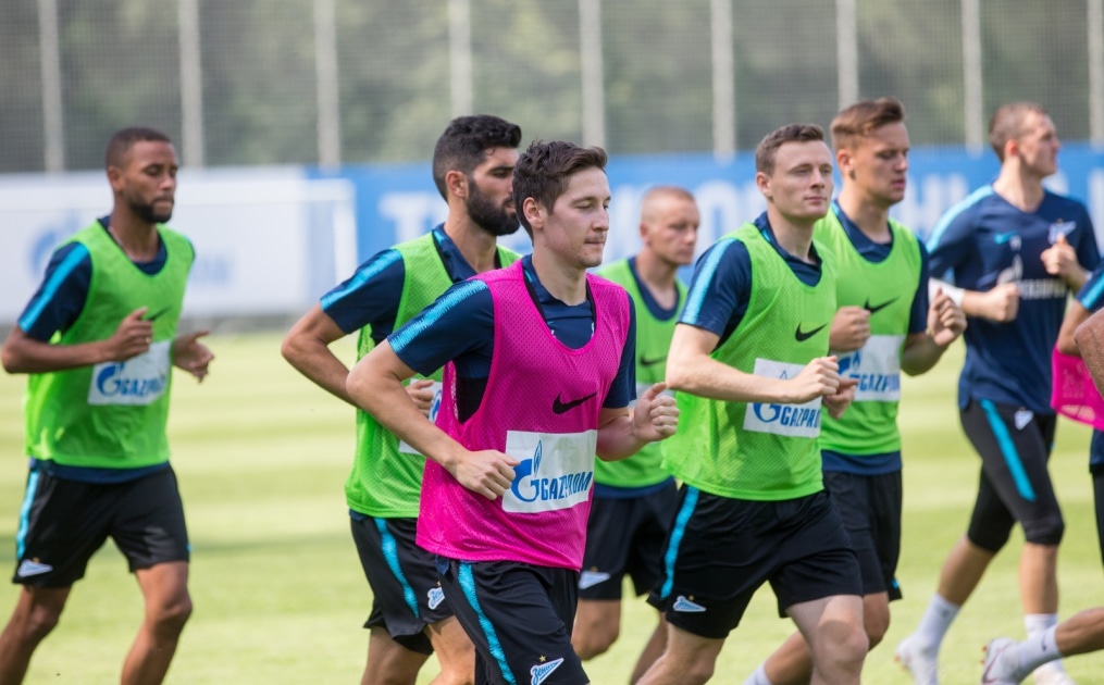 Тренировка «Зенита» перед матчем с «Енисеем»