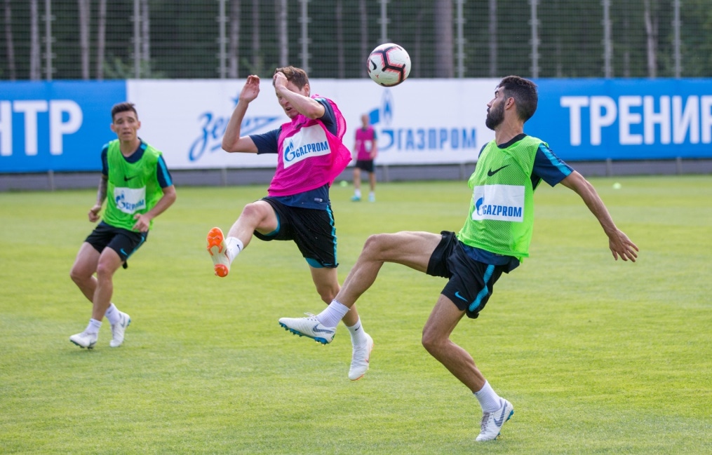 Тренировка «Зенита» перед матчем с «Енисеем»