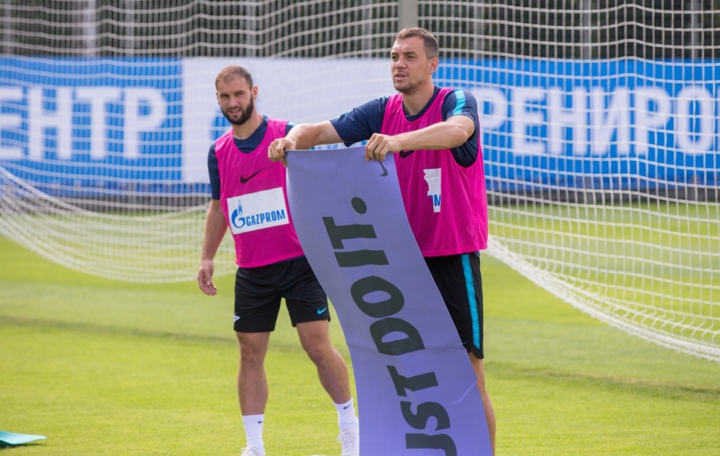 Тренировка «Зенита» перед матчем с «Енисеем»