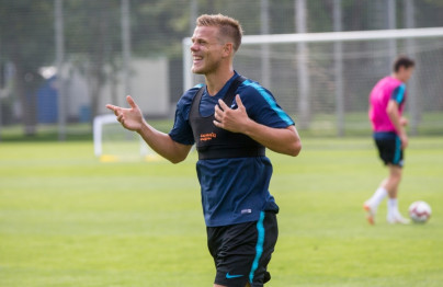 Тренировка «Зенита» перед матчем с «Енисеем»