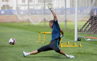 Тренировка «Зенита» перед матчем с «Енисеем»