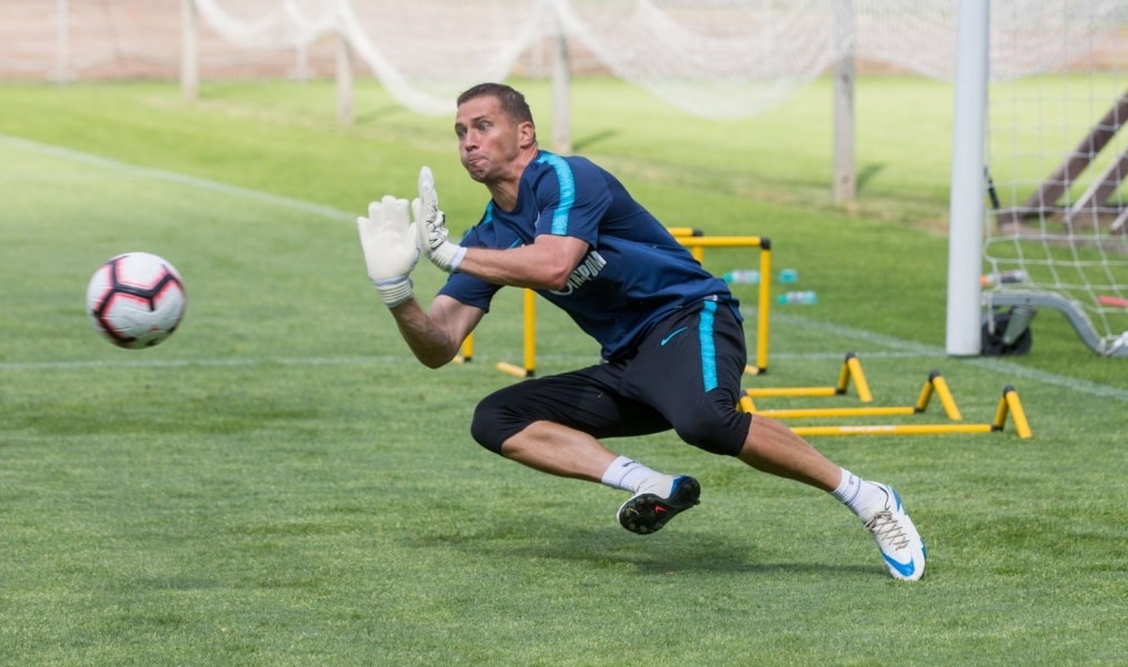 Тренировка «Зенита» перед матчем с «Енисеем»