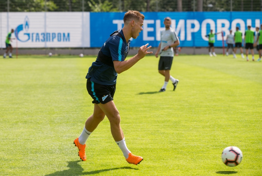 Тренировка «Зенита» перед матчем с «Енисеем»