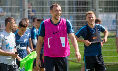 Тренировка «Зенита» перед матчем с «Енисеем»