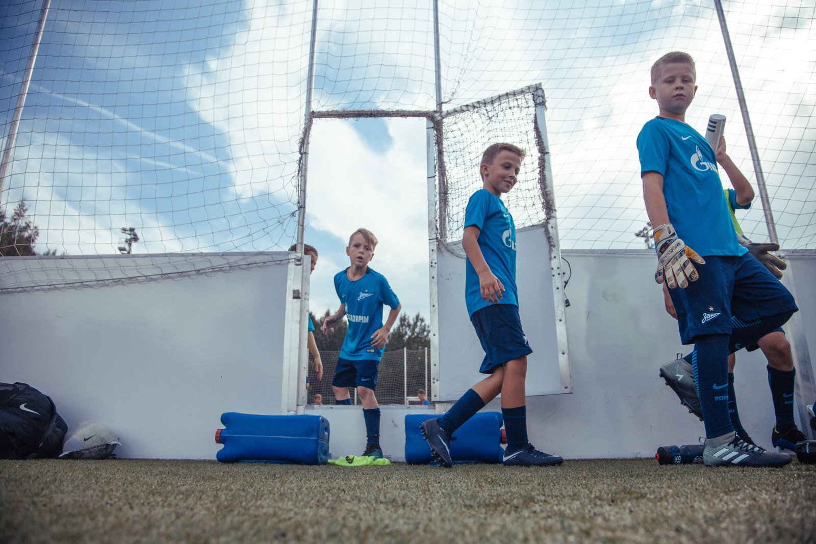 Первый день лагеря Академии ФК «Зенит»