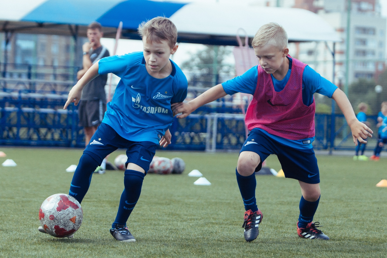 Первый день лагеря Академии ФК «Зенит»