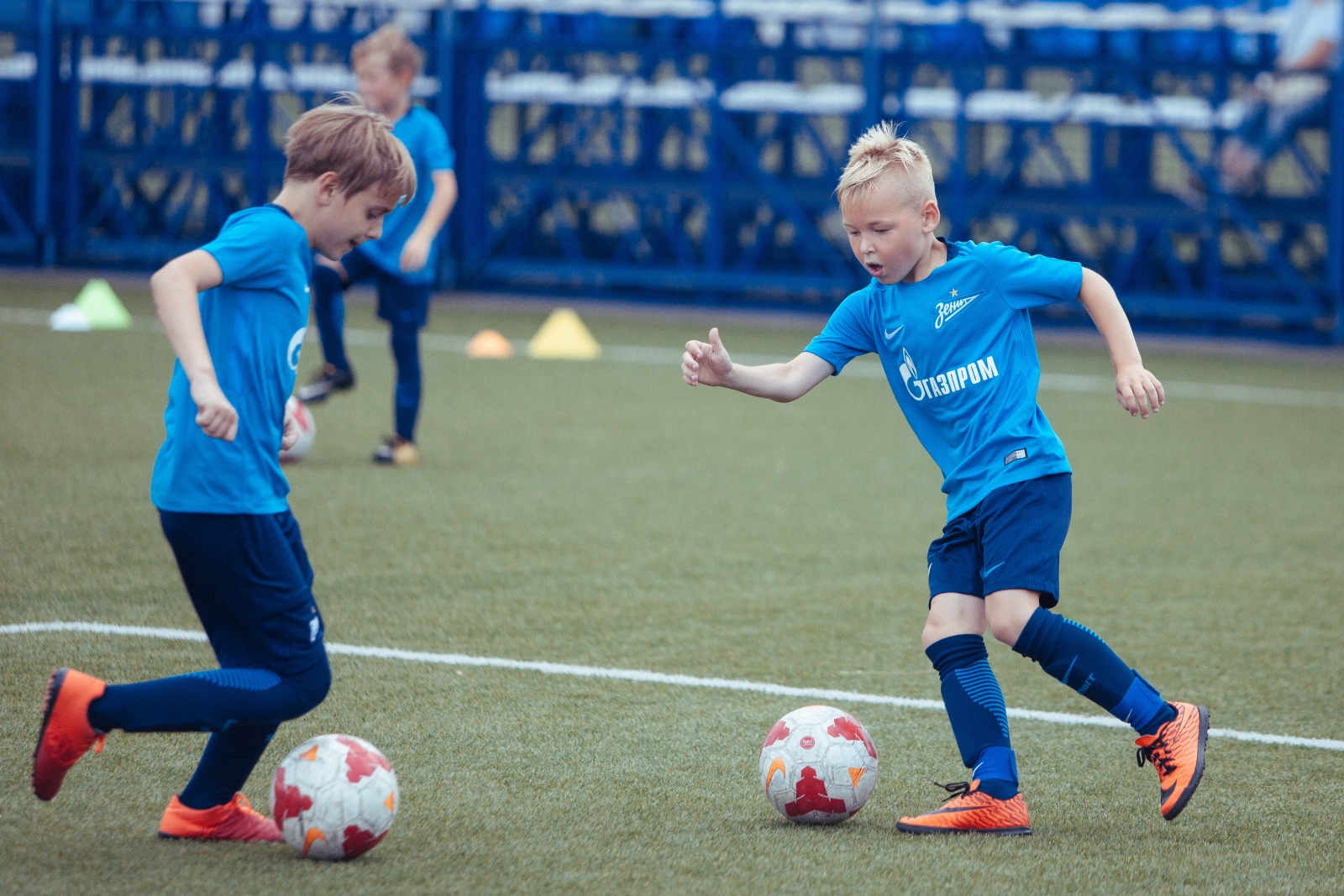 Первый день лагеря Академии ФК «Зенит»