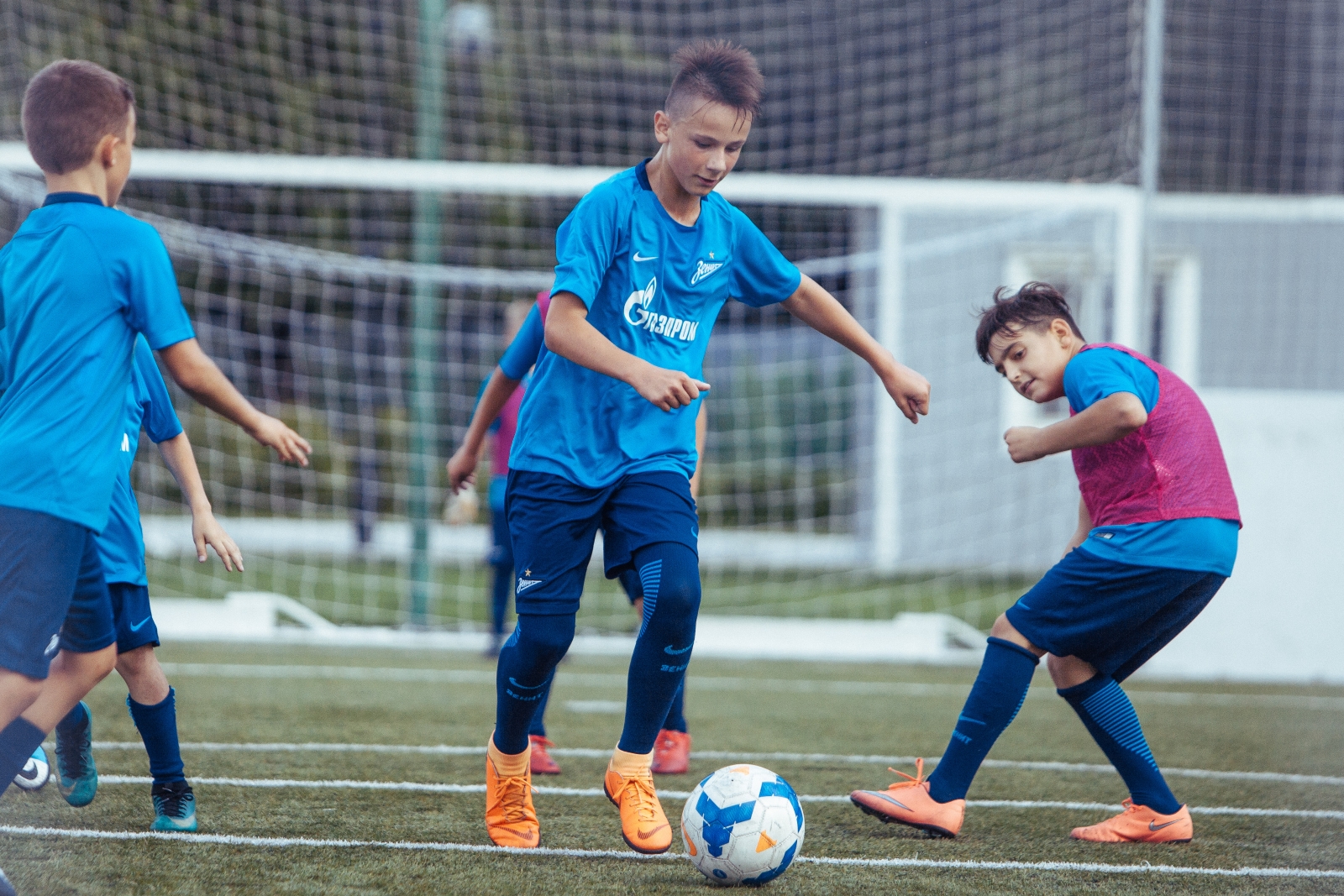 Первый день лагеря Академии ФК «Зенит»