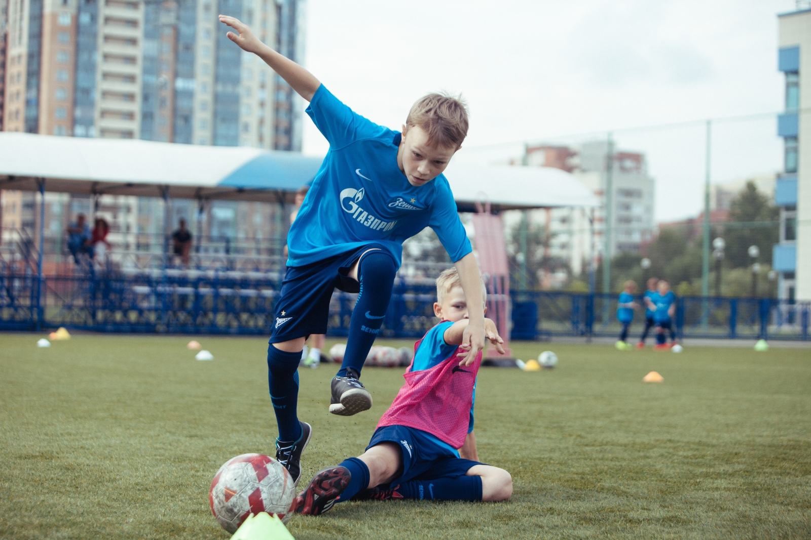 Первый день лагеря Академии ФК «Зенит»