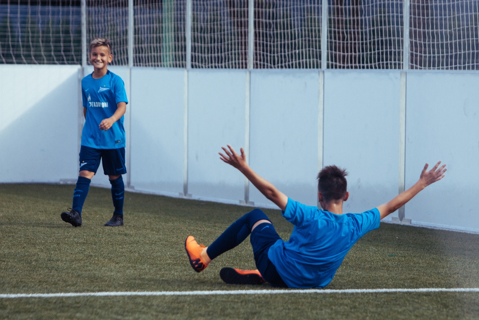 Первый день лагеря Академии ФК «Зенит»