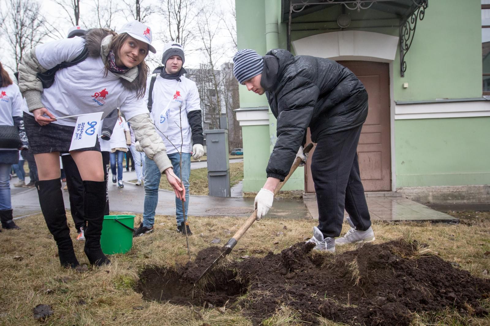 Посадка деревьев в рамках марафона «90 добрых дел»