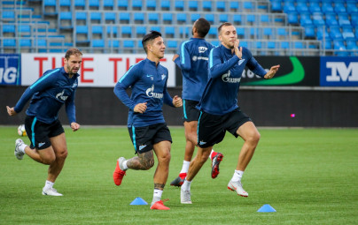 Открытая тренировка «Зенита» перед матчем с «Мольде»