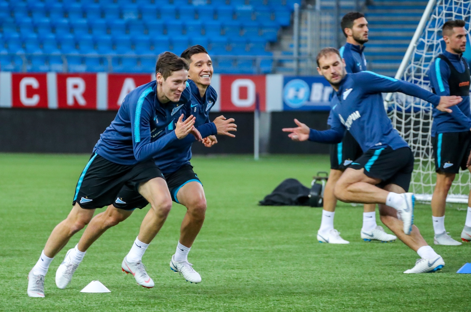 Открытая тренировка «Зенита» перед матчем с «Мольде»