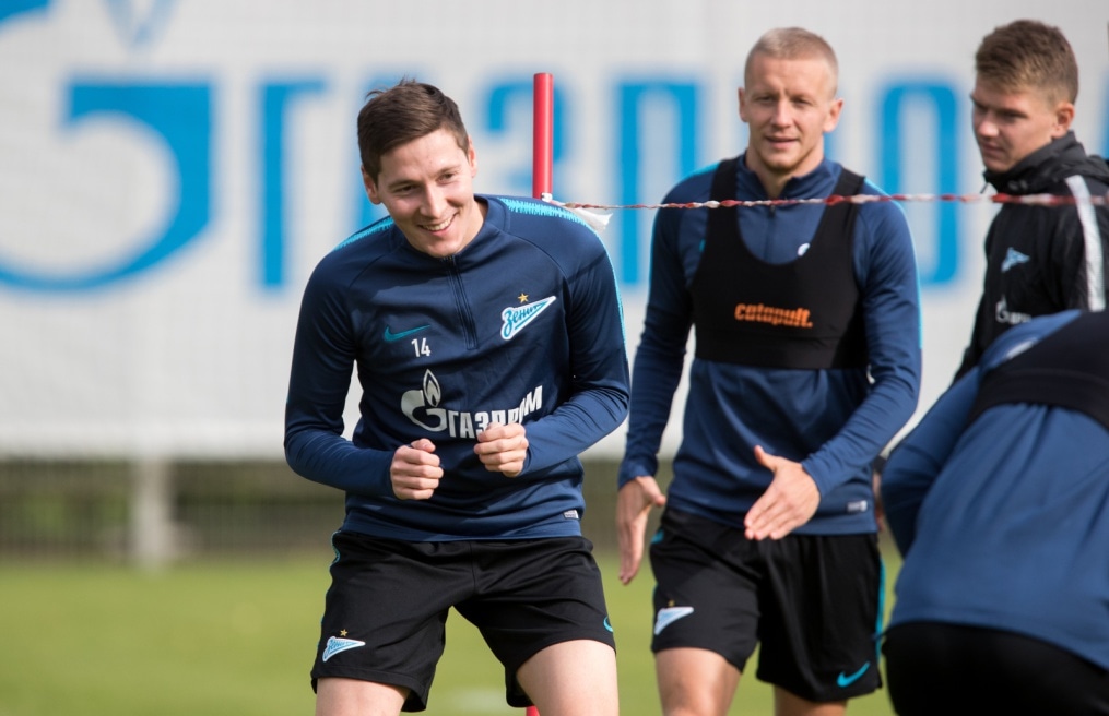 Открытая тренировка «Зенита» перед матчем с «Анжи»