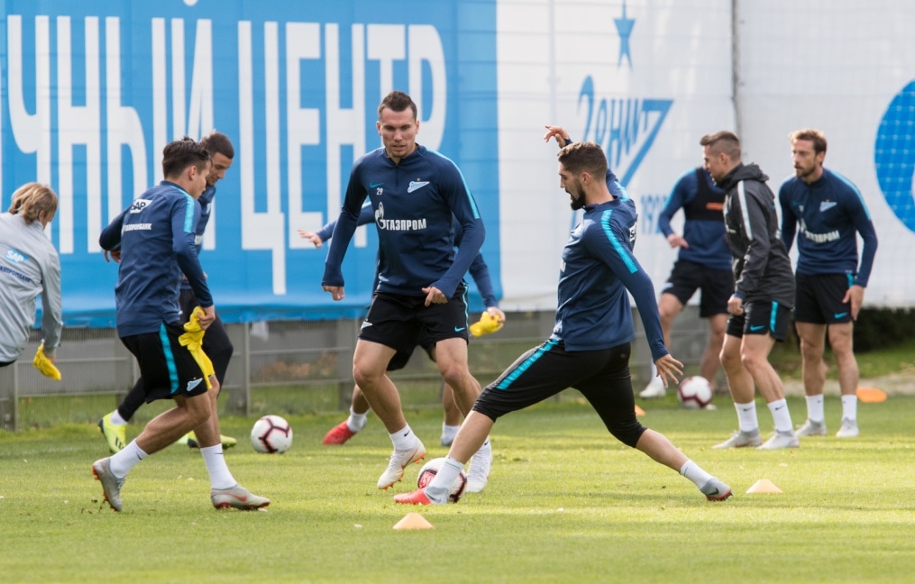 Открытая тренировка «Зенита» перед матчем с «Анжи»