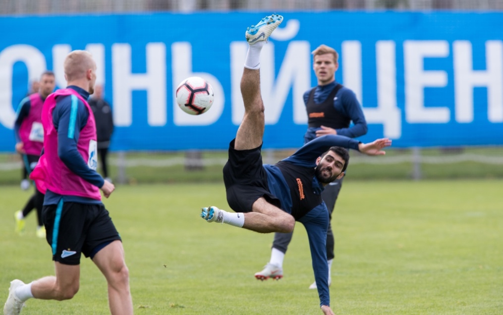 Открытая тренировка «Зенита» перед матчем с «Анжи»