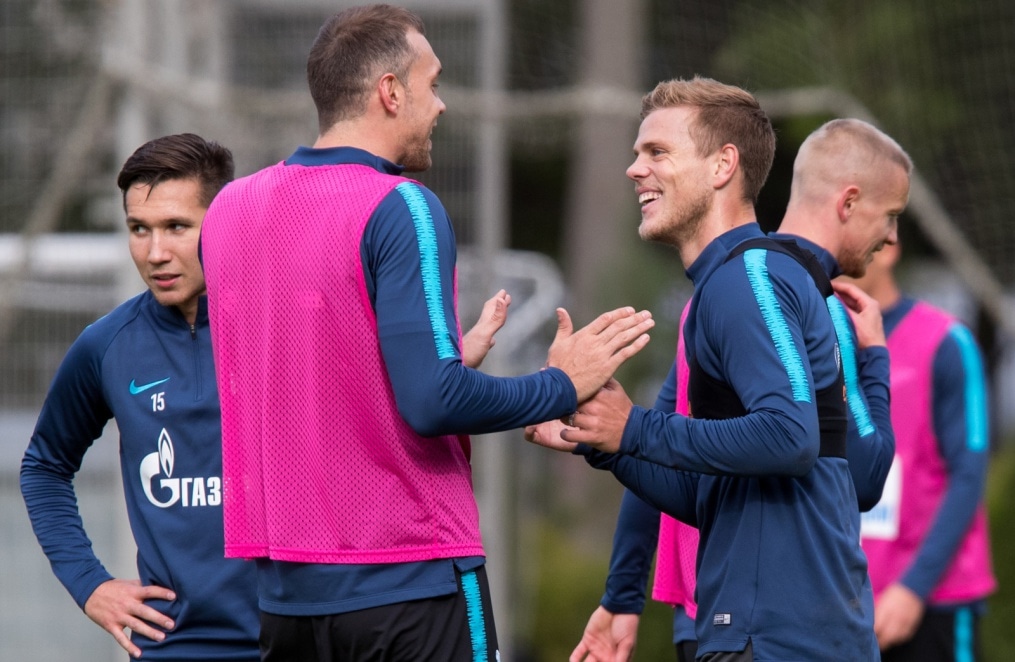Открытая тренировка «Зенита» перед матчем с «Анжи»