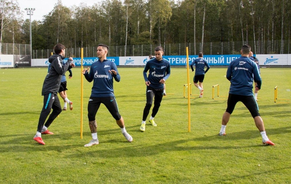 Открытая тренировка «Зенита» перед матчем с «Анжи»