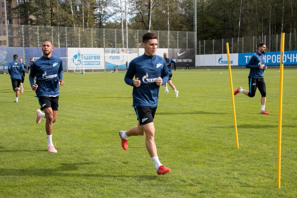 Открытая тренировка «Зенита» перед матчем с «Анжи»