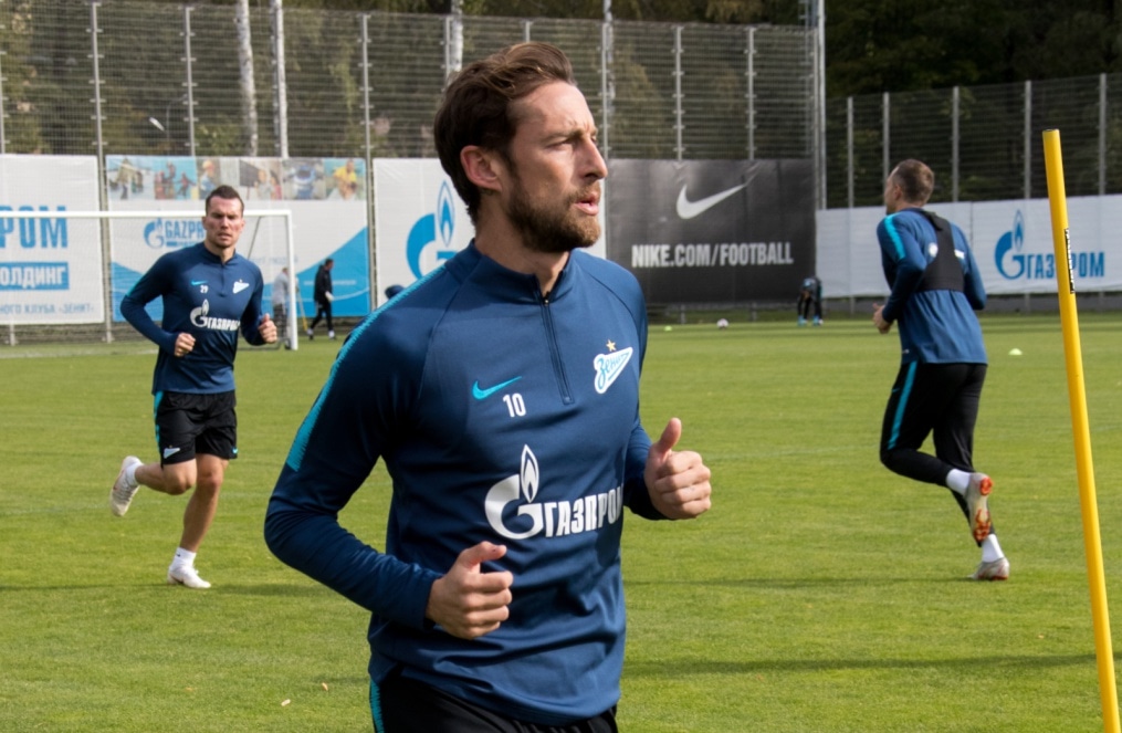 Открытая тренировка «Зенита» перед матчем с «Анжи»