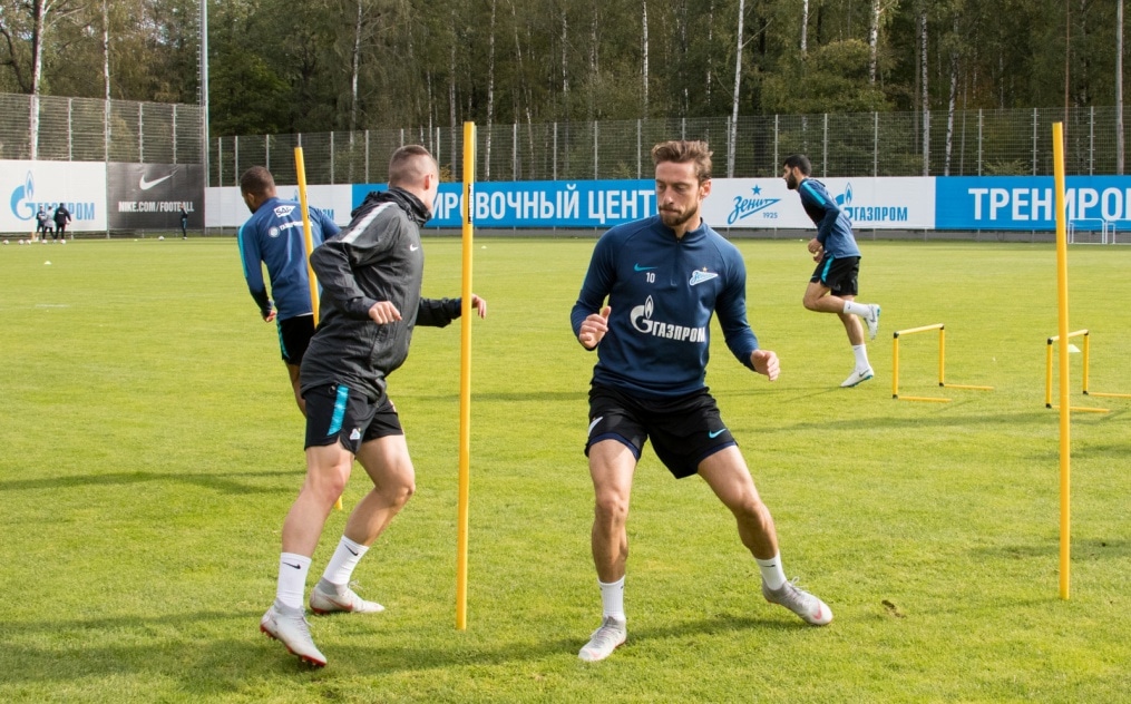 Открытая тренировка «Зенита» перед матчем с «Анжи»