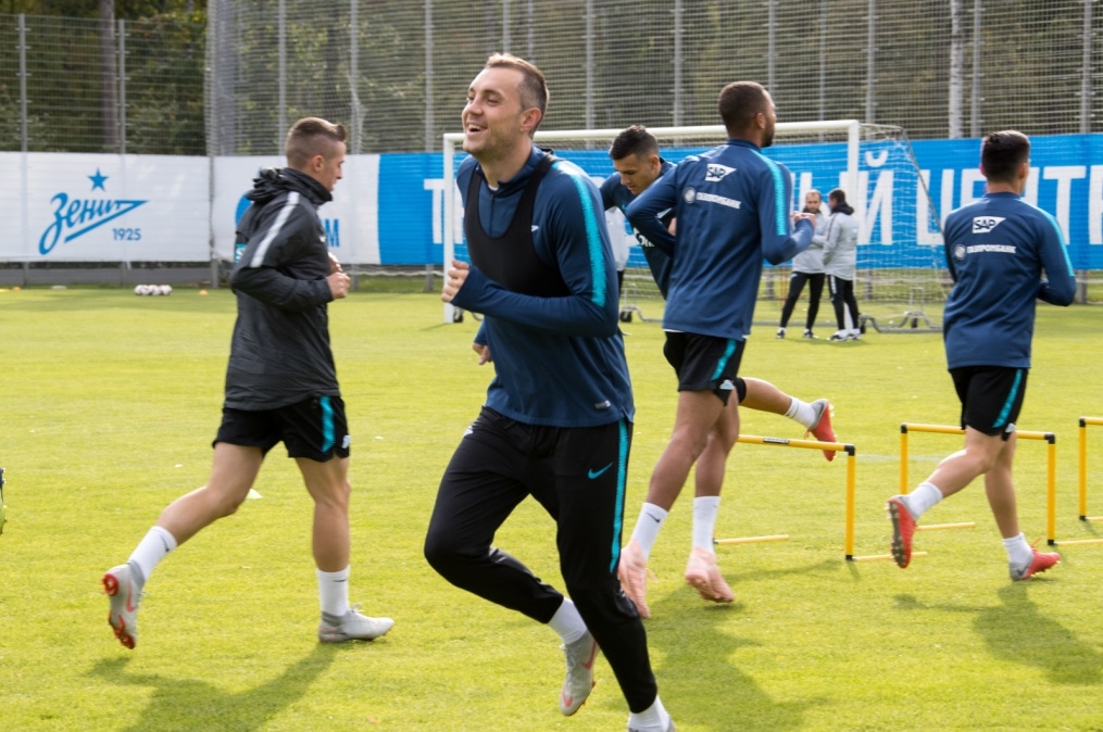 Открытая тренировка «Зенита» перед матчем с «Анжи»