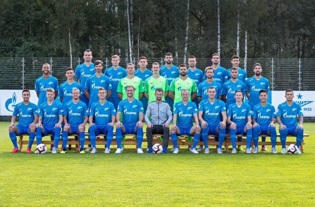 Общекомандная фотография  ФК «Зенит» cезона-2018/2019