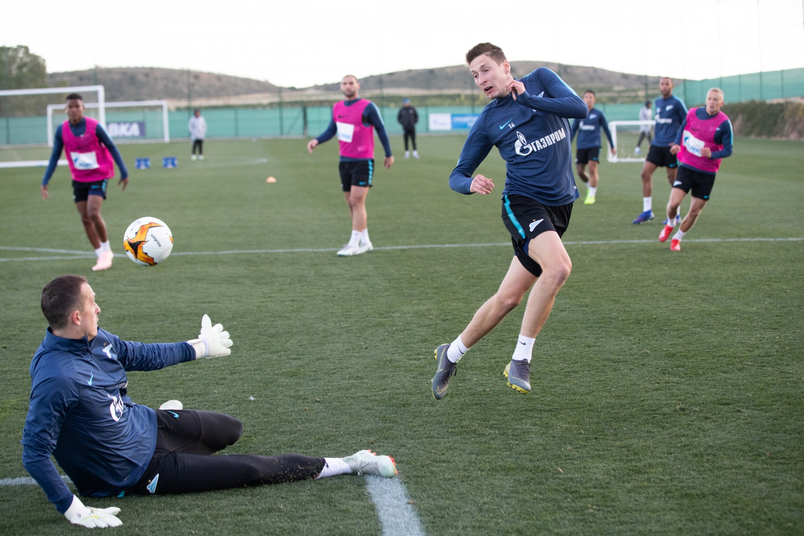 «Газпром»-тренировочные сборы в Испании: 2 февраля, вечерняя тренировка