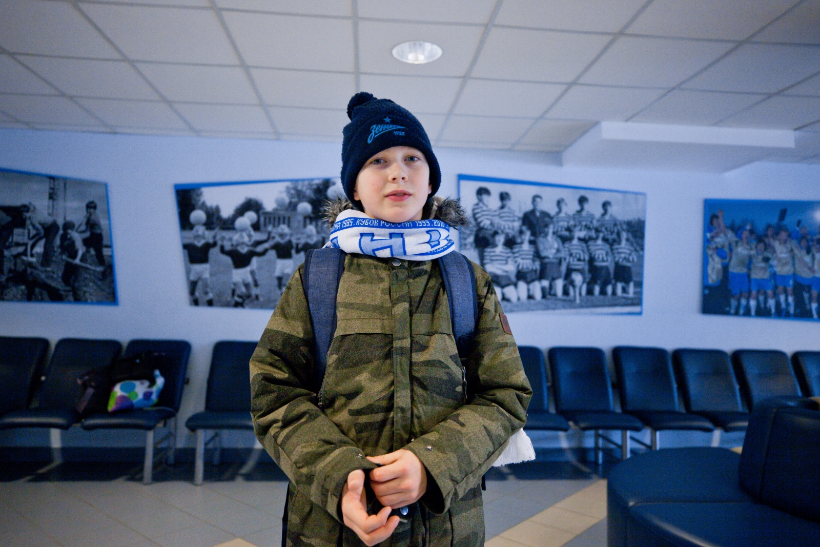 Победитель конкурса «Попади в „Зенит“ на экскурсии в Академии ФК „Зенит“