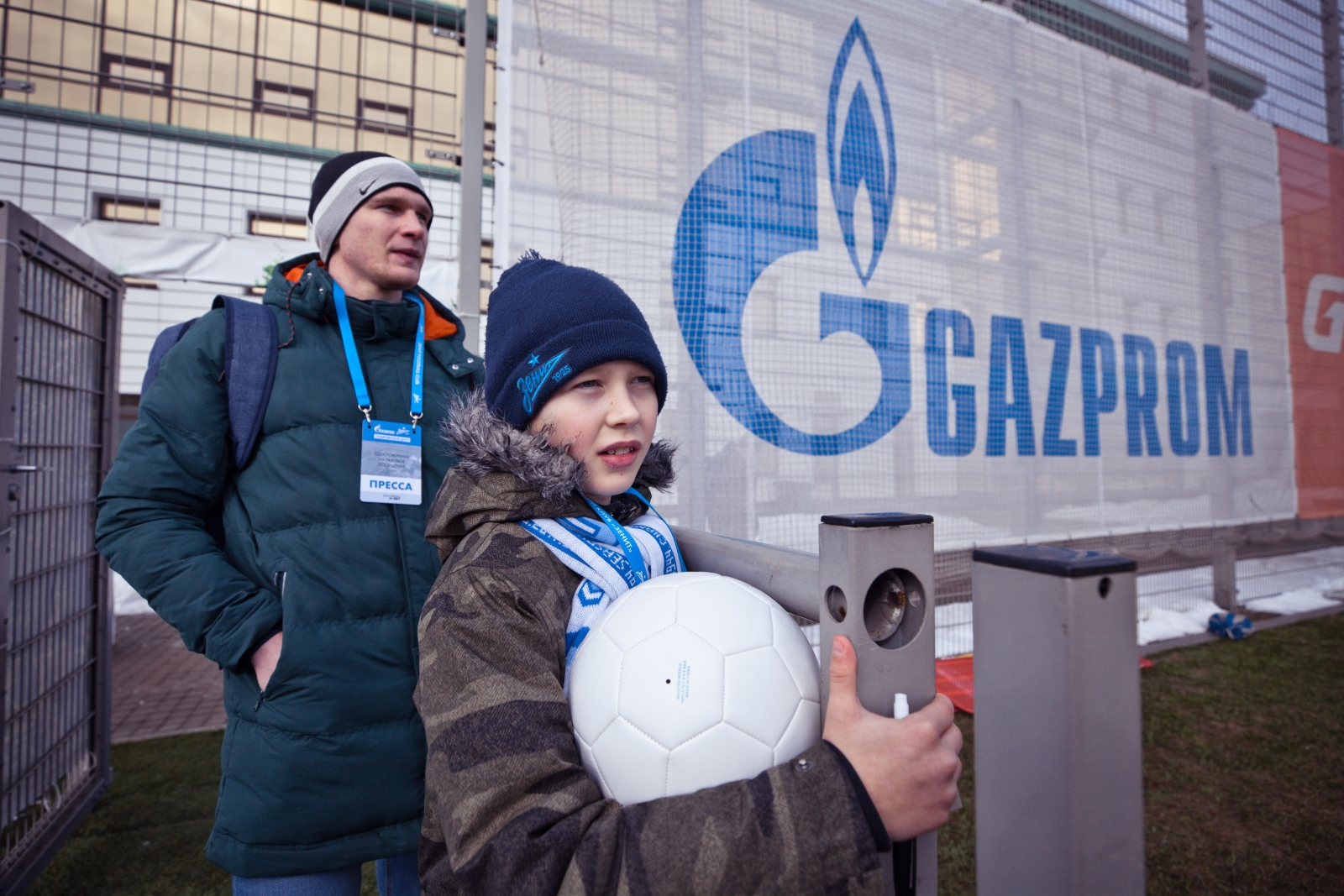 Победитель конкурса «Попади в „Зенит“» Роман Ведищев в «Газпром» — тренировочном центре
