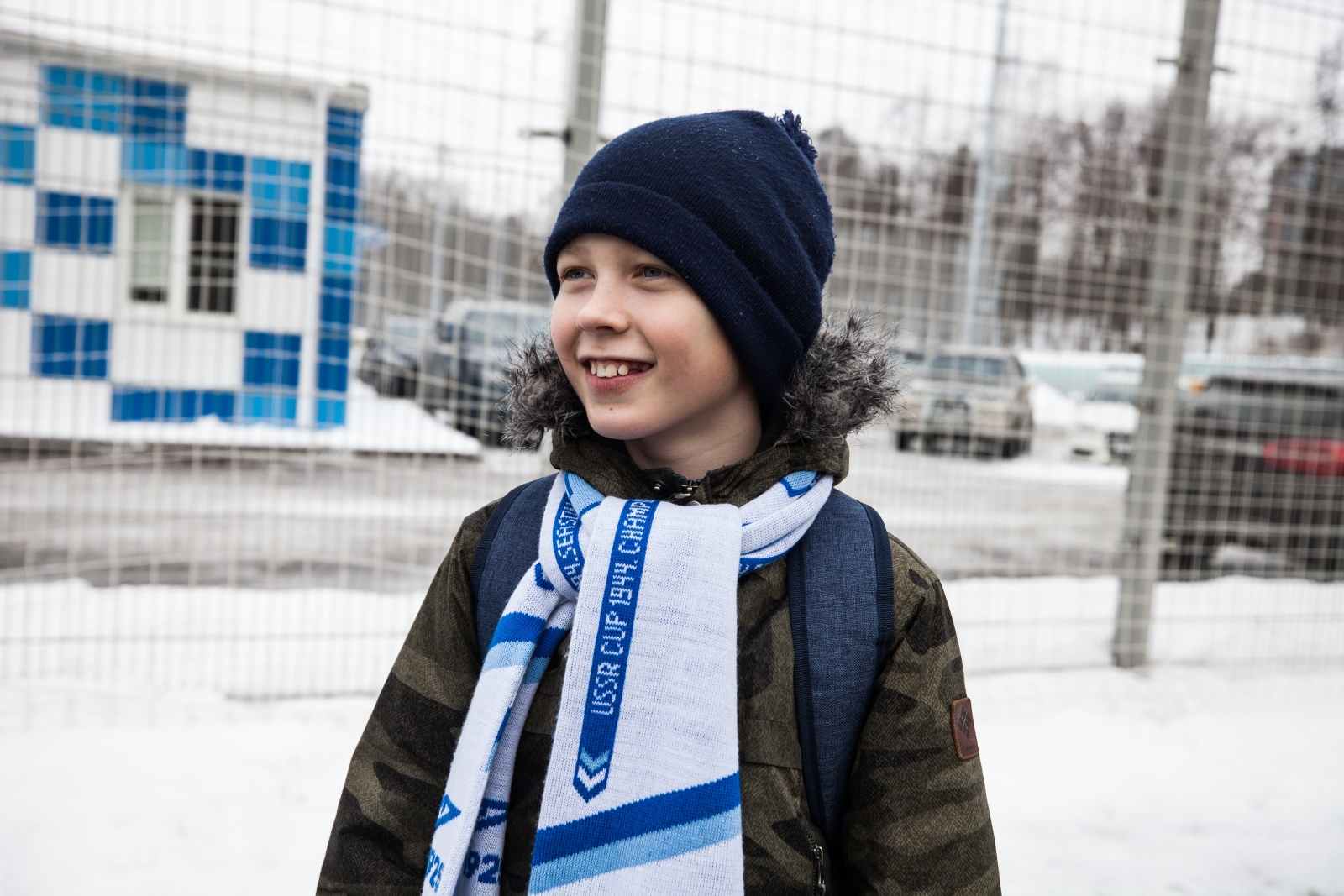 Победитель конкурса «Попади в „Зенит“» Роман Ведищев в «Газпром» — тренировочном центре