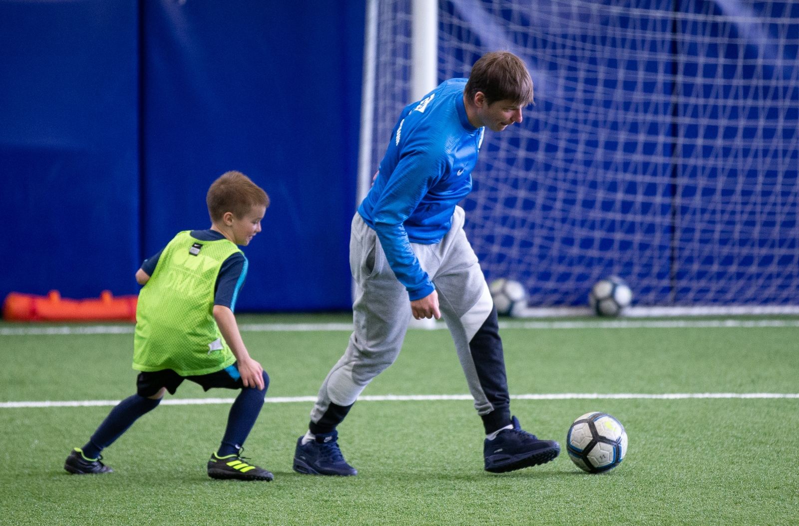 Андрей Аршавин и Анатолий Тимощук проводят мастер-класс в Академии «Зенита»