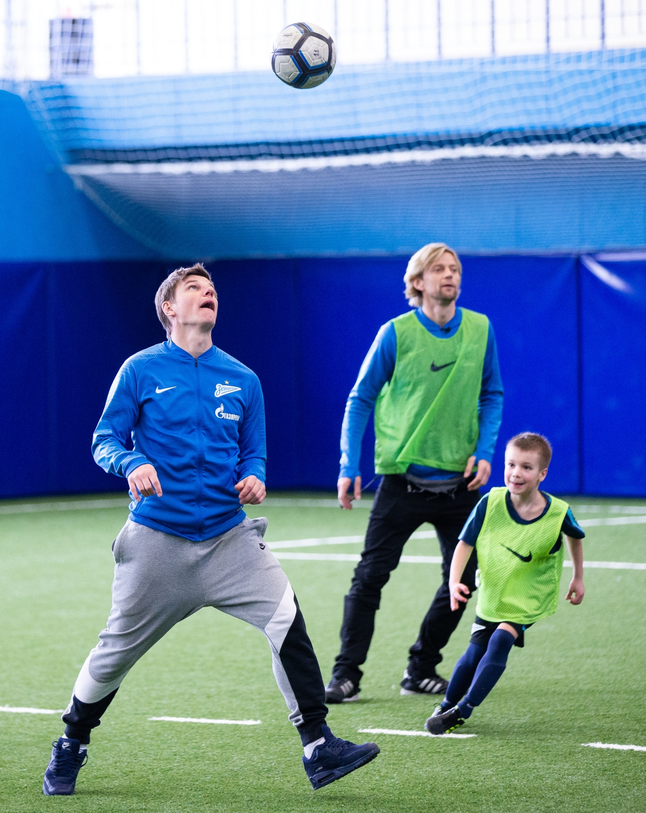 Андрей Аршавин и Анатолий Тимощук проводят мастер-класс в Академии «Зенита»