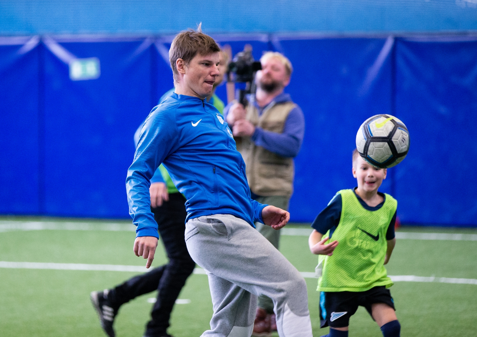 Андрей Аршавин и Анатолий Тимощук проводят мастер-класс в Академии «Зенита»