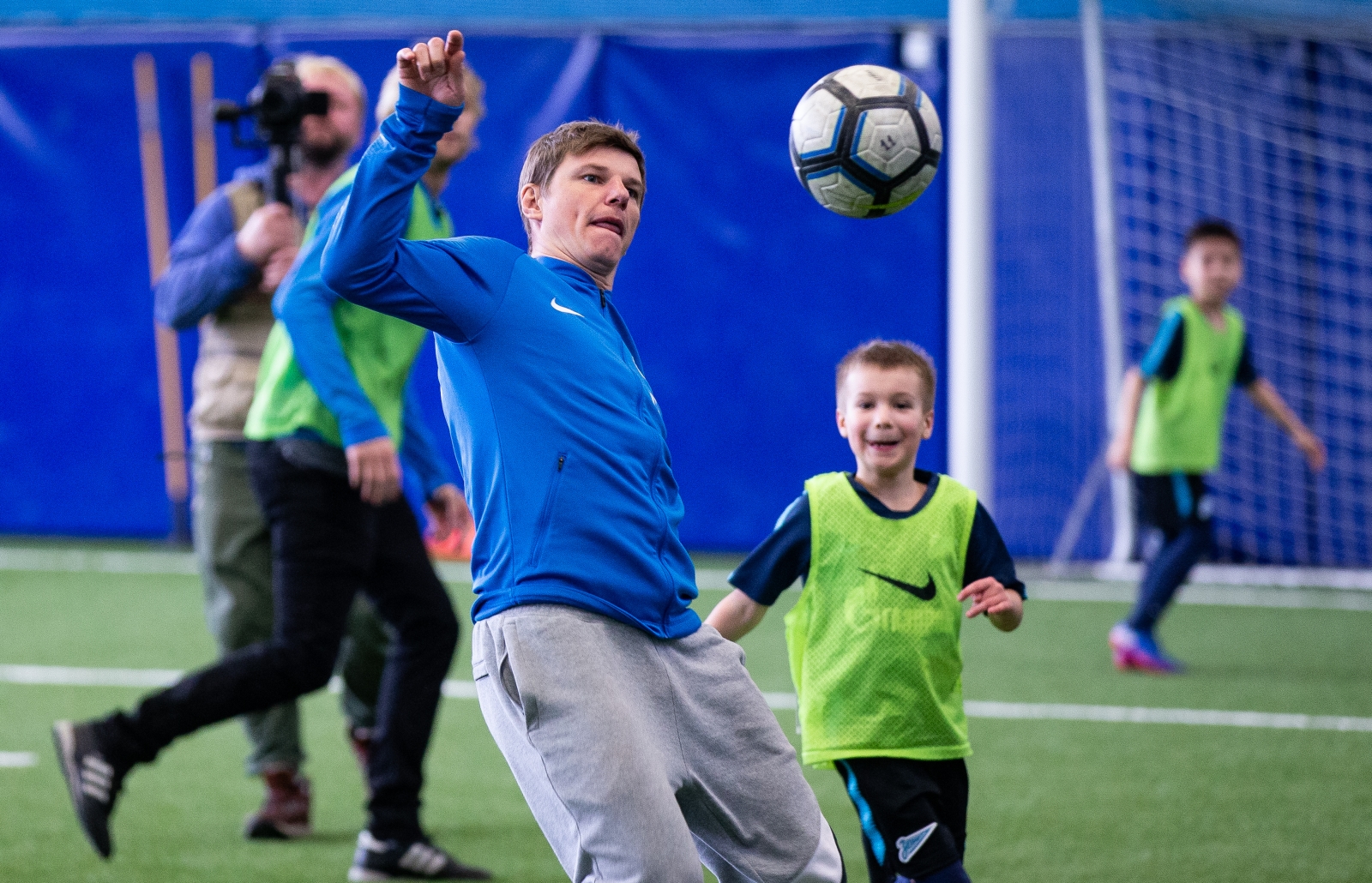 Андрей Аршавин и Анатолий Тимощук проводят мастер-класс в Академии «Зенита»